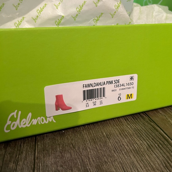 Sam Edelman Hot Pink Suede Fawn Booties - Picture 9 of 9